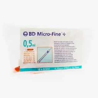 BD Micro-Fine+ 29G, 0.5ml Insulin Syringes (Pack of 10)